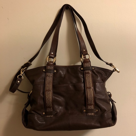 High Quality leather Cole Haan purse in chocolate - Picture 2 of 5